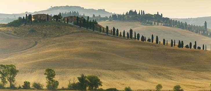 Motorcycle adventures: A motorcycle ride in the singular Crete of Siena, Tuscany 1