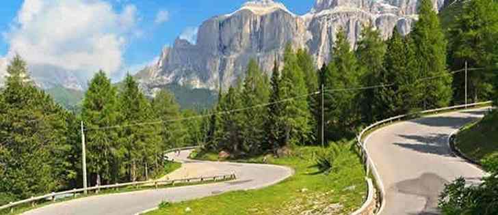 Motorcycle adventures: Pordoi Pass; the Dolomites breathtaking road 1