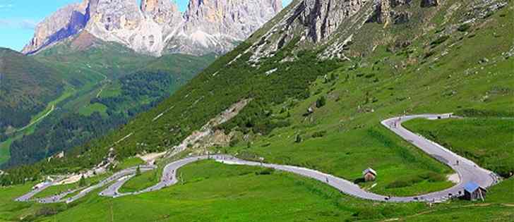 Motorcycle adventures: Pordoi Pass; the Dolomites breathtaking road 2