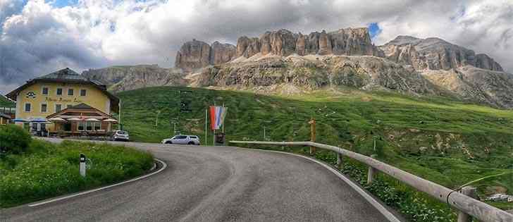 Motorcycle adventures: Pordoi Pass; the Dolomites breathtaking road 3