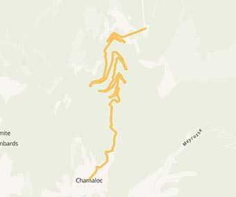 Map Col du Rousset: the breathtaking Vercors road