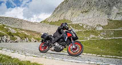 Gerlos Alpine Road by motorcycle